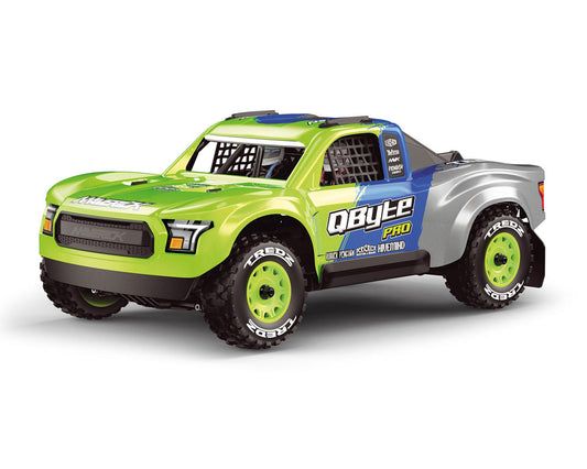 QByte SC Pro 1/12 Brushless RTR 4WD Electric Short Course Truck (Fluoro Green) w/2.4GHz Radio