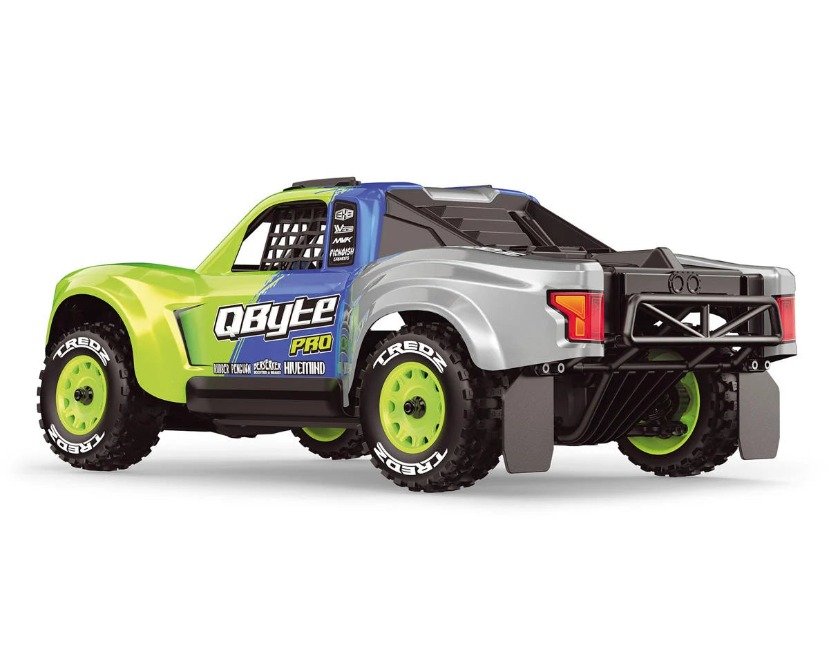 QByte SC Pro 1/12 Brushless RTR 4WD Electric Short Course Truck (Fluoro Green) w/2.4GHz Radio