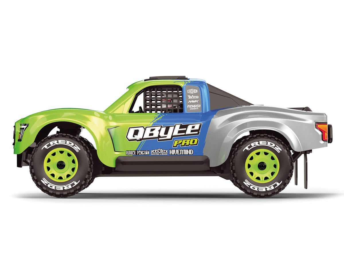 QByte SC Pro 1/12 Brushless RTR 4WD Electric Short Course Truck (Fluoro Green) w/2.4GHz Radio