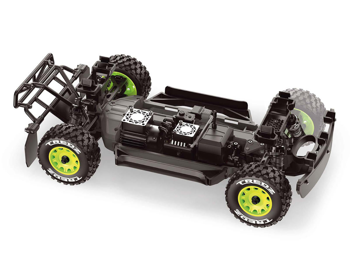 QByte SC Pro 1/12 Brushless RTR 4WD Electric Short Course Truck (Fluoro Green) w/2.4GHz Radio