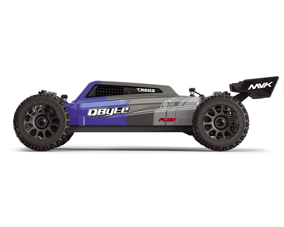 QByte XB Flux 1/12 Brushless RTR 4WD Electric Off-Road Buggy (Blue) w/2.4GHz Radio, Battery & Charger