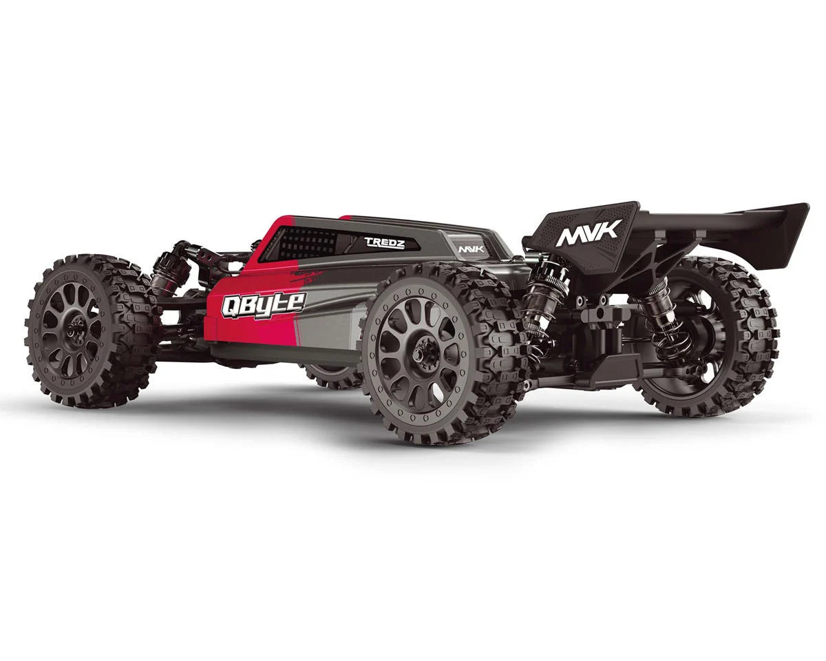 QByte XB Flux 1/12 Brushless RTR 4WD Electric Off-Road Buggy (Red) w/2.4GHz Radio, Battery & Charger