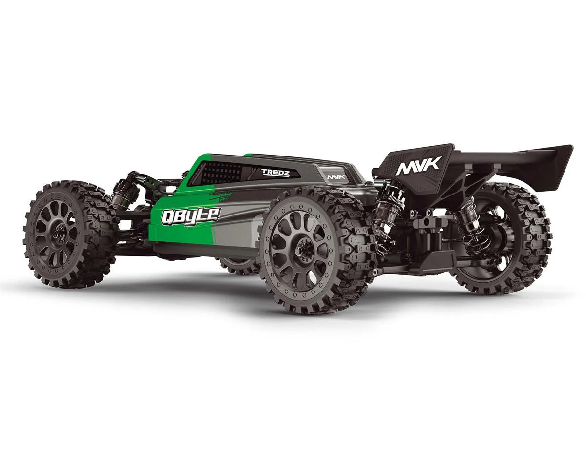 QByte XB Flux 1/12 Brushless RTR 4WD Electric Off-Road Buggy (Green) w/2.4GHz Radio, Battery & Charger