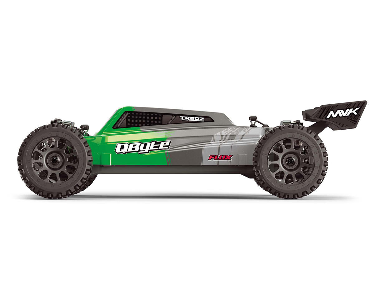 QByte XB Flux 1/12 Brushless RTR 4WD Electric Off-Road Buggy (Green) w/2.4GHz Radio, Battery & Charger