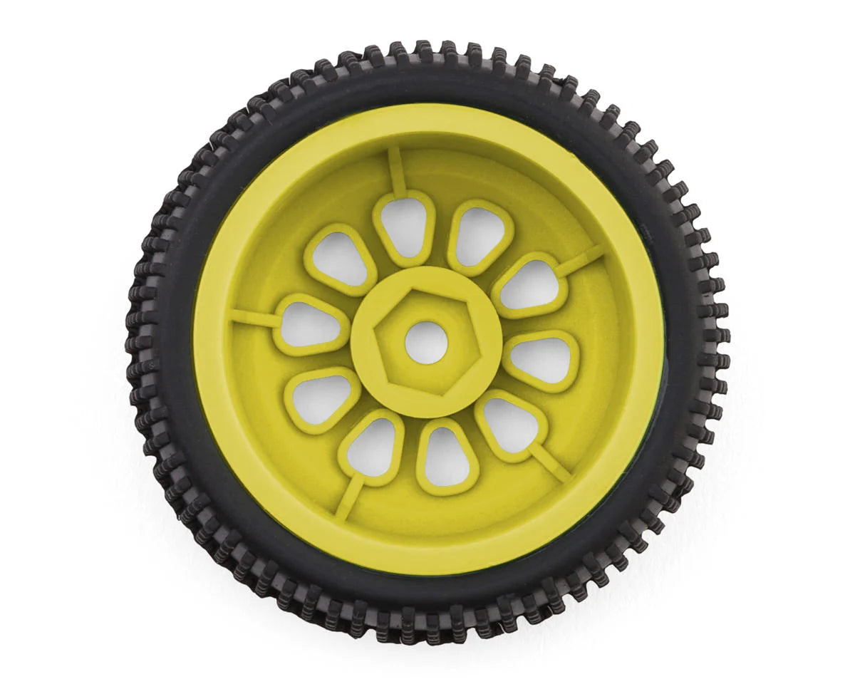 Microbe SC Sidepin Pre-Mounted Short Course Tires Set (Yellow)