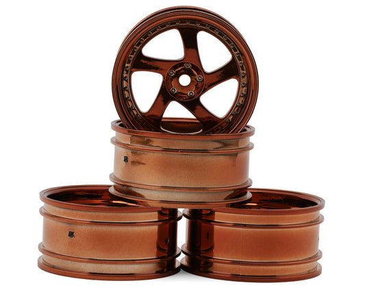 TMB 1/10 Drift Wheels (Copper) (+8) (4) w/Mounting Foam