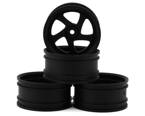 TMB 1/10 Drift Wheels (Flat Black) (+8) (x4) w/Mounting Foam