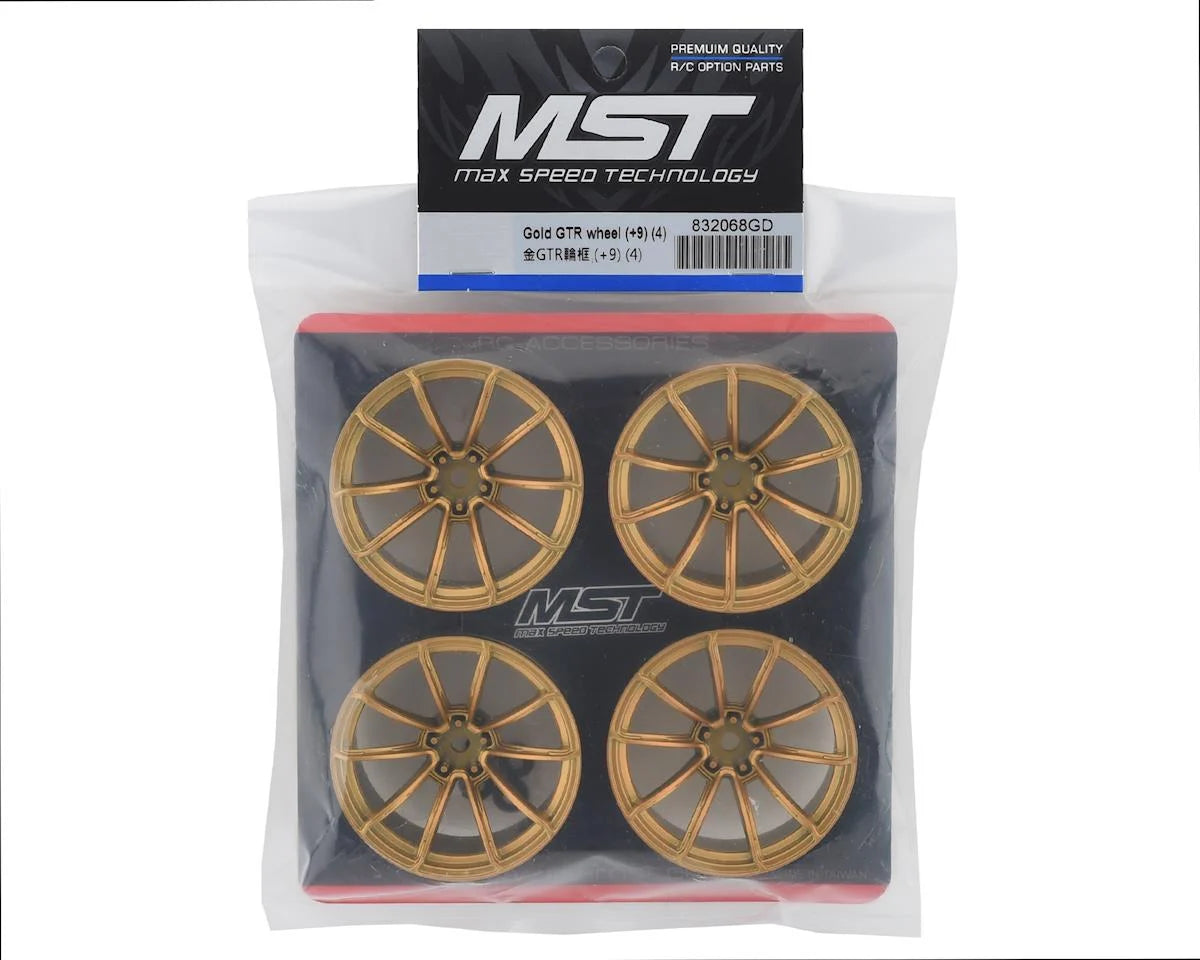 MST Gold GTR wheel (+9) (4) (9mm Offset) w/12mm Hex