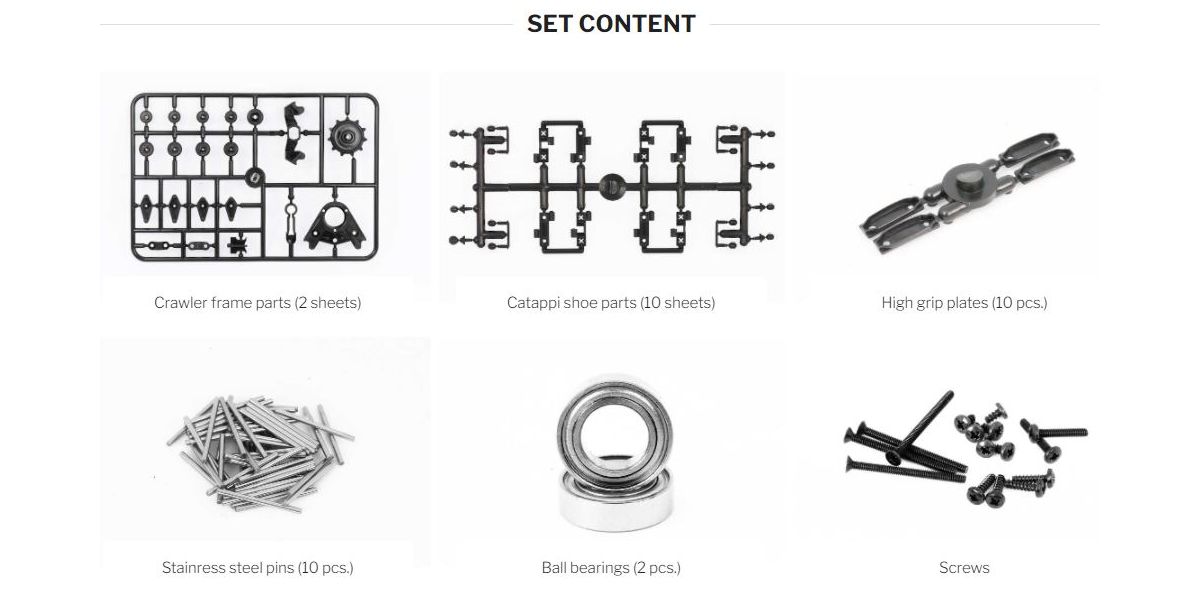 Belt Crawler Unit Catappi for MINI-Z 4x4 KIT (PAIR)