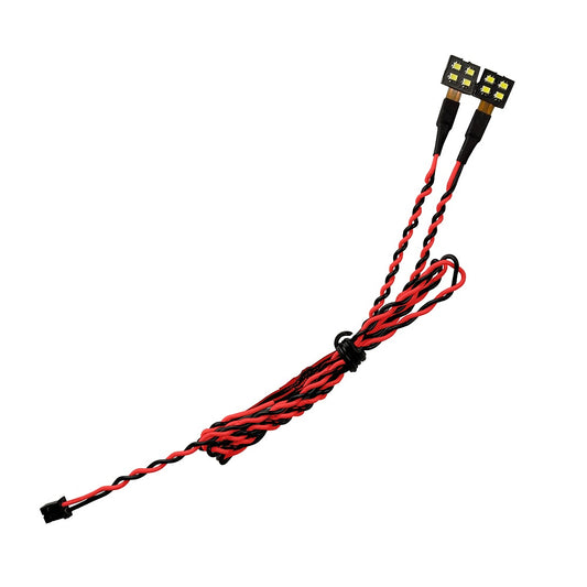 Attack 9mm 4-LED Square Wafer - Red