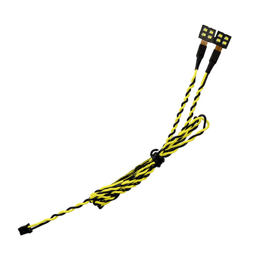 Attack 9mm 4-LED Square Wafer - Yellow