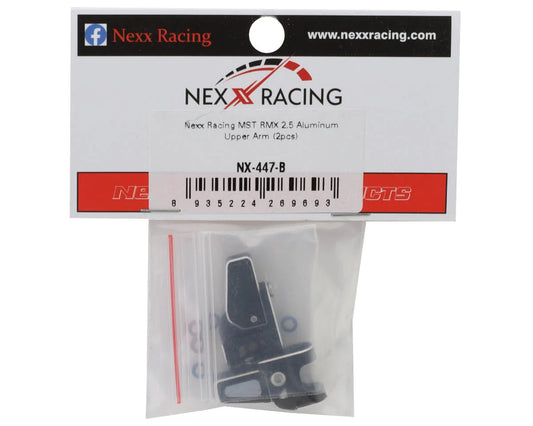 NEXX Racing MST RMX2.5 Aluminum Upper Suspension Arms (Black) (2)