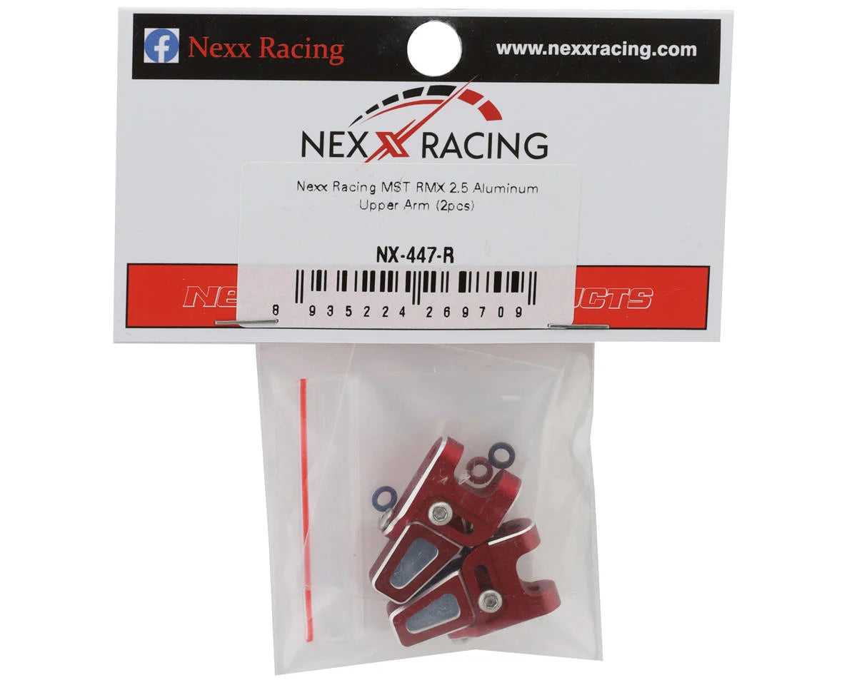 NEXX Racing MST RMX2.5 Aluminum Upper Suspension Arms (Red) (2)