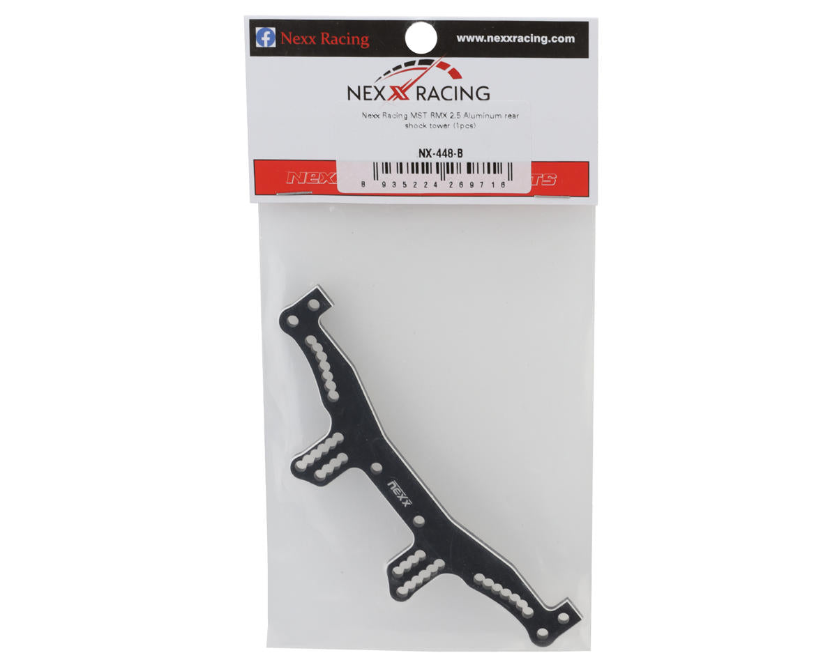 NEXX Racing MST RMX2.5 Aluminum Rear Shock Tower (Black)