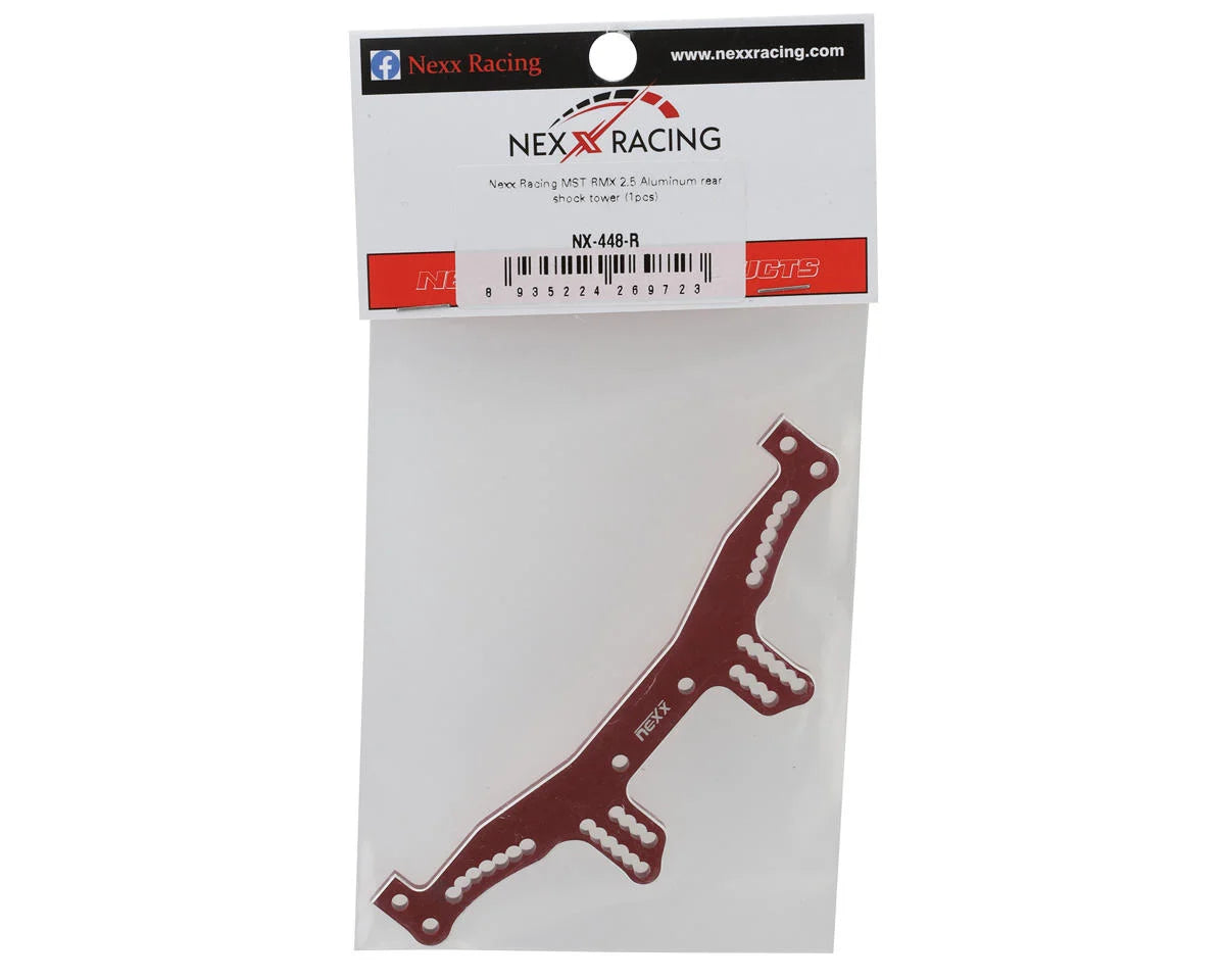 NEXX Racing MST RMX2.5 Aluminum Rear Shock Tower (Red)