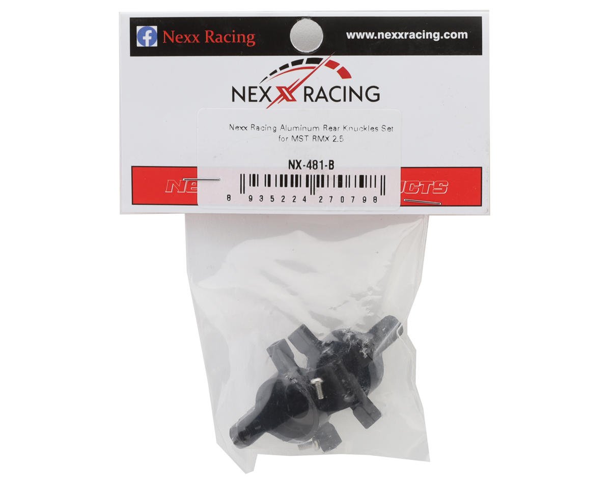 RMX 2.5 Aluminum Rear Knuckles Set (Black) (x2)