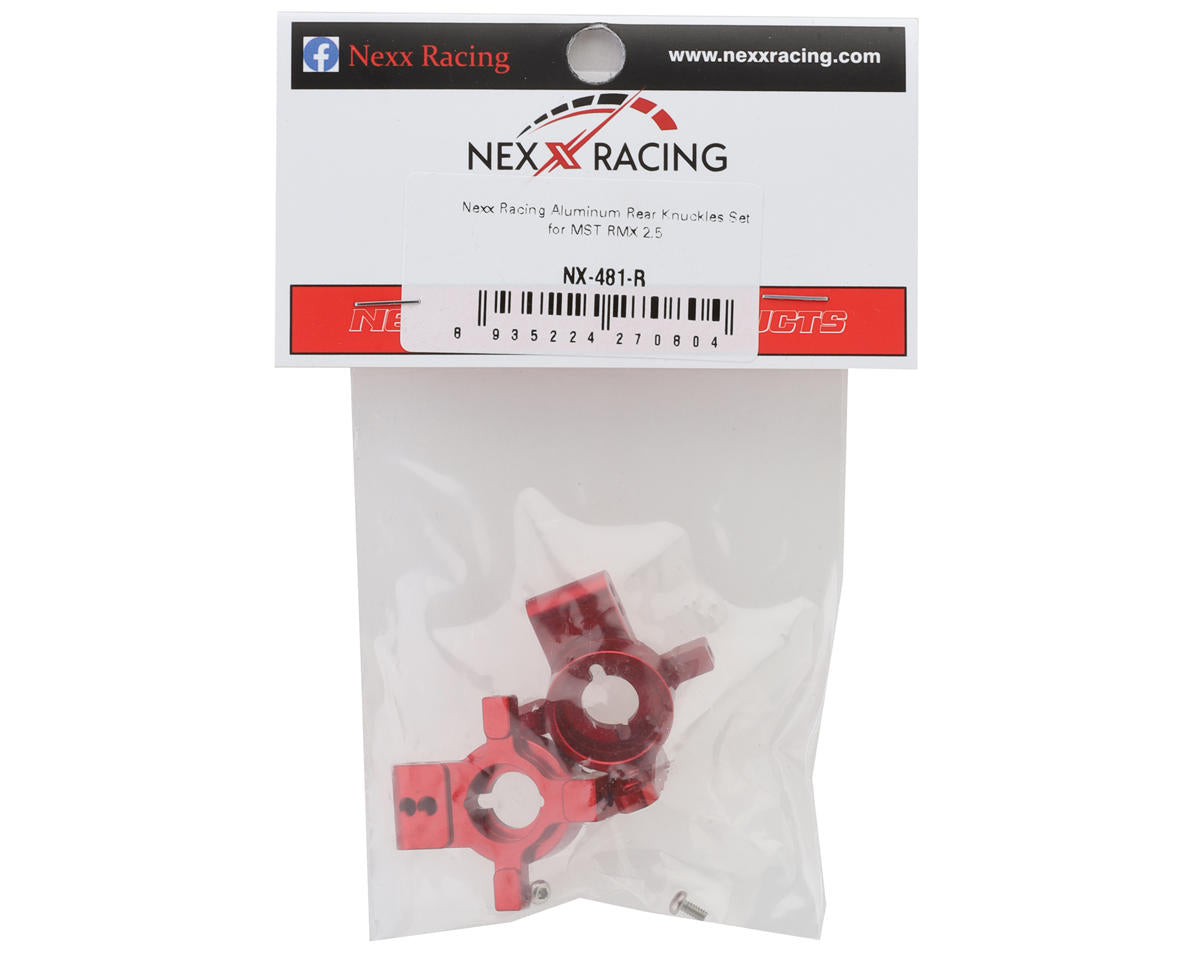 RMX 2.5 Aluminum Rear Knuckles Set (Red) (x2)