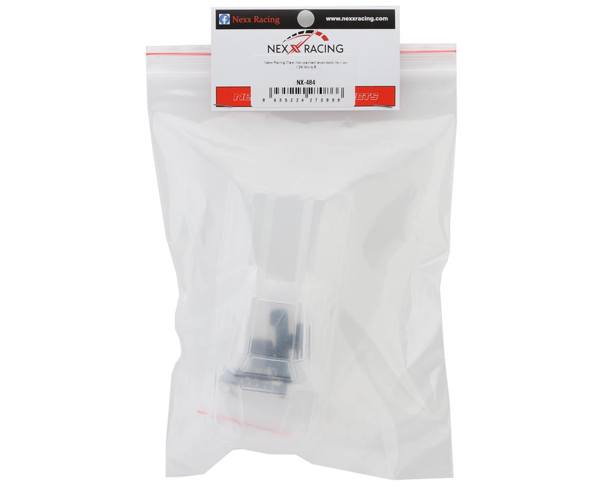 Micro-B Stadium Truck polycarbonate Body &amp; Mounts Set (Clear)