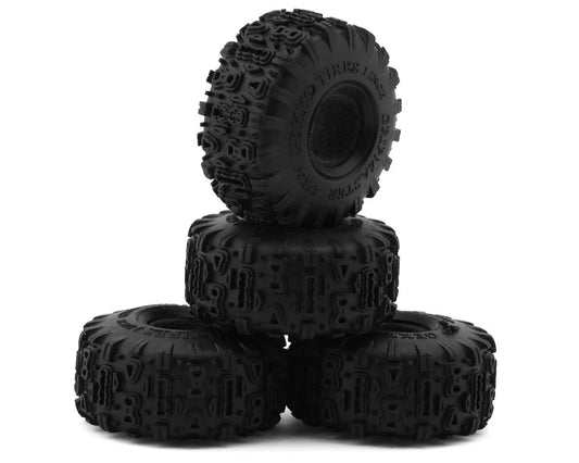 Gekko Gripmaster 1.0" Micro Rock Crawler Tires (4) (57mm OD) w/Foam Inserts