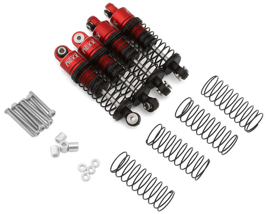 Redcat Ascent-32 37mm Aluminum Threaded Oil-Filled Shocks (Red) (4)