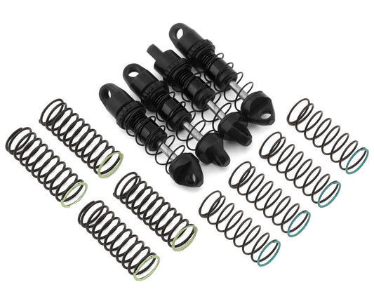 Axial SCX30 25mm Aluminum Threaded Oil-Filled Shocks (Black) (4)