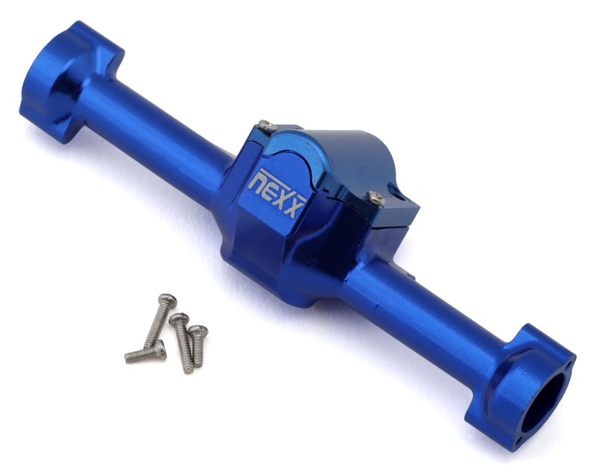 Axial SCX30 Aluminum Rear Axle Housing (Blue)