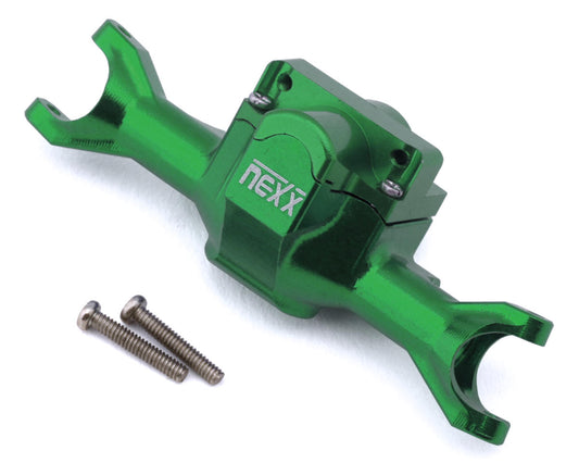 Axial SCX30 Aluminum Front Axle Housing (Green)