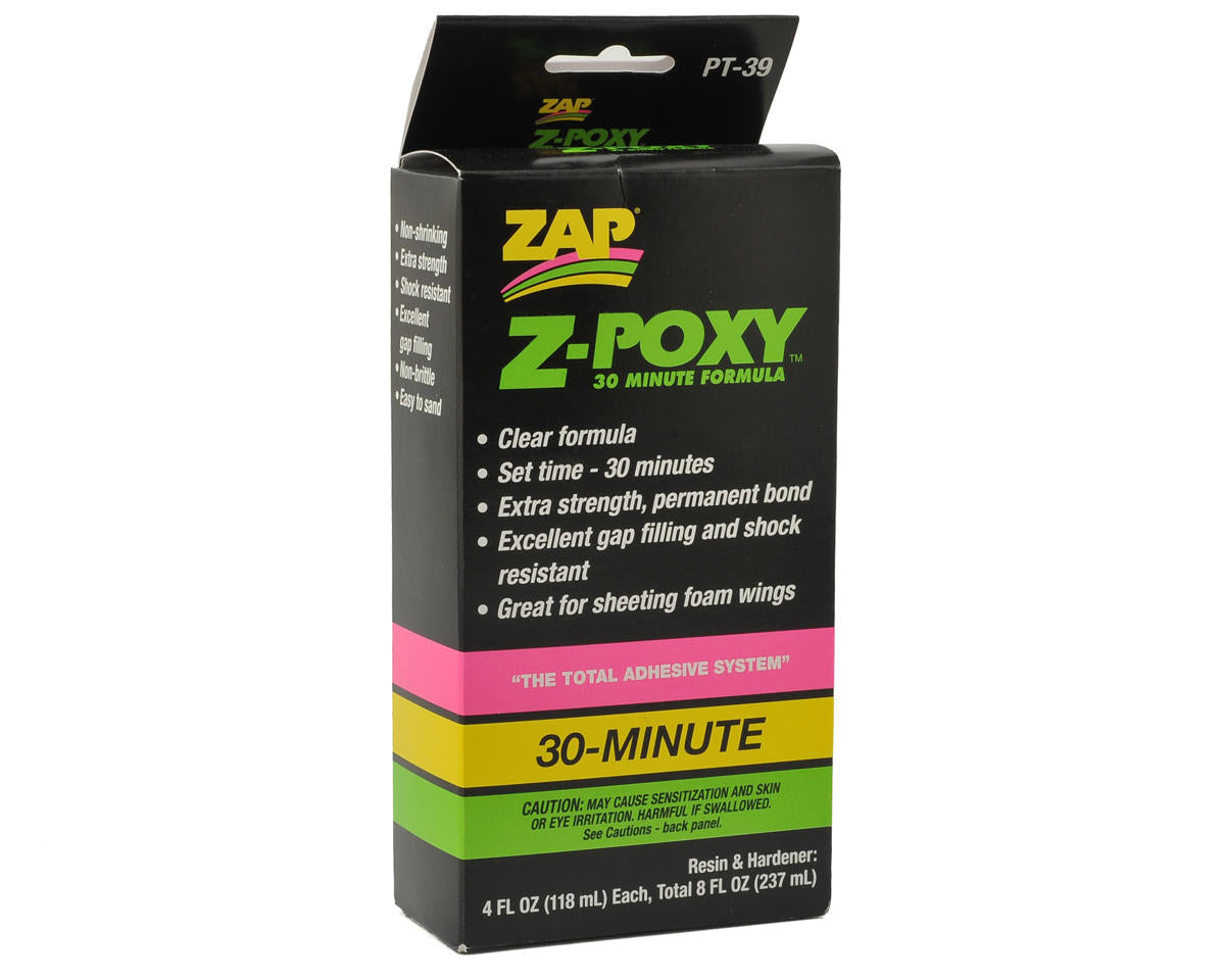 Zap Z-Poxy 30-Minute 2-Part Epoxy (8oz)
