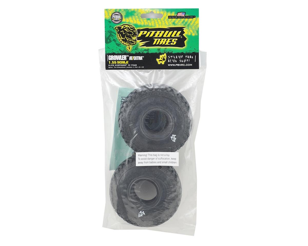 Growler AT/Extra 1.55" Scale Rock Crawler Tires (2) (Alien) w/Foam