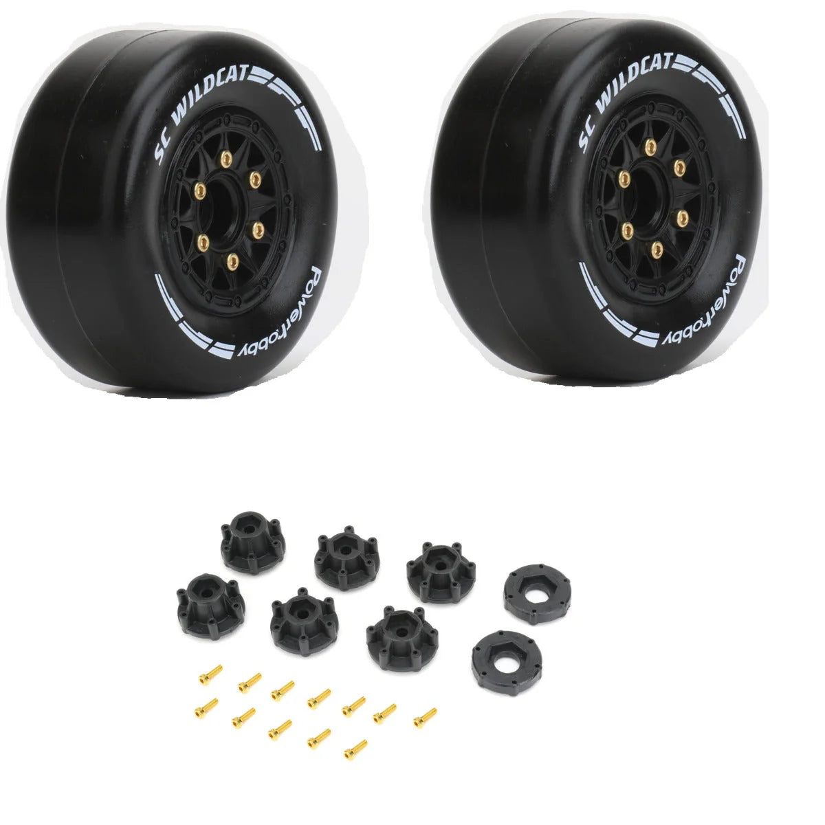 SC Wildcat Mounted Super Soft Tires / Wheels (x2)