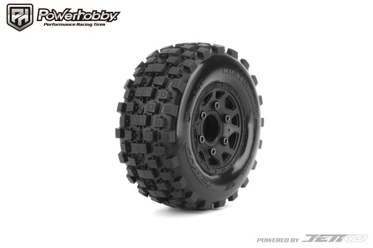 EX-WASTELAND SC Belted Tires (x2) with Removable Hex Wheels