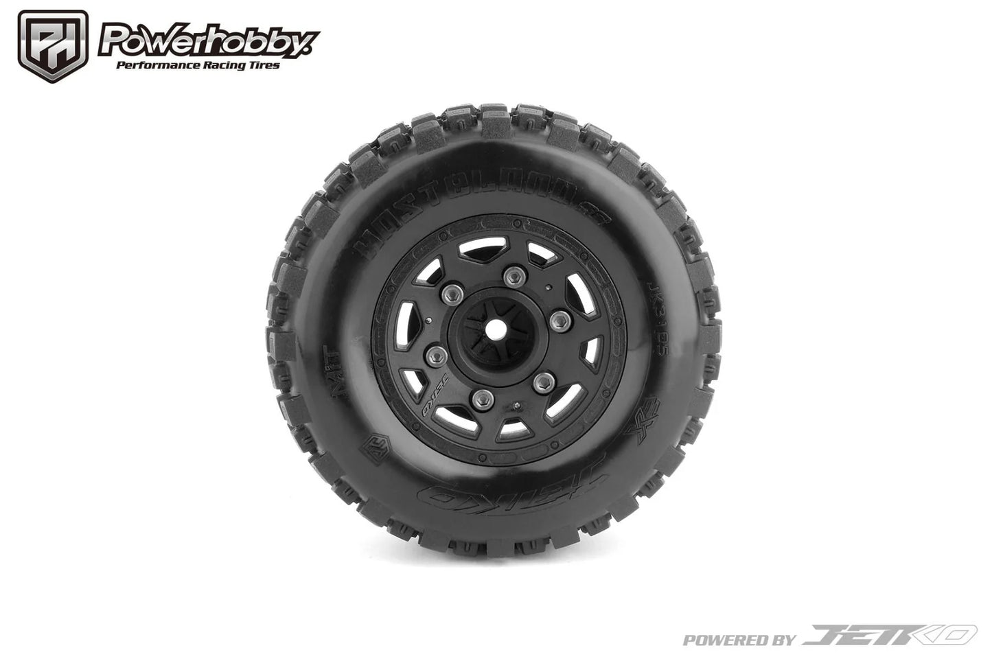 EX-WASTELAND SC Belted Tires (x2) with Removable Hex Wheels