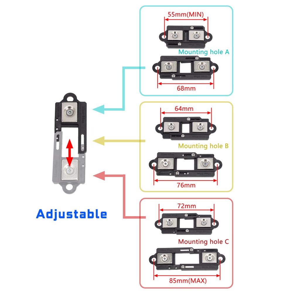 Adjustable Magnetic Body Post Mount for Rock Crawlers