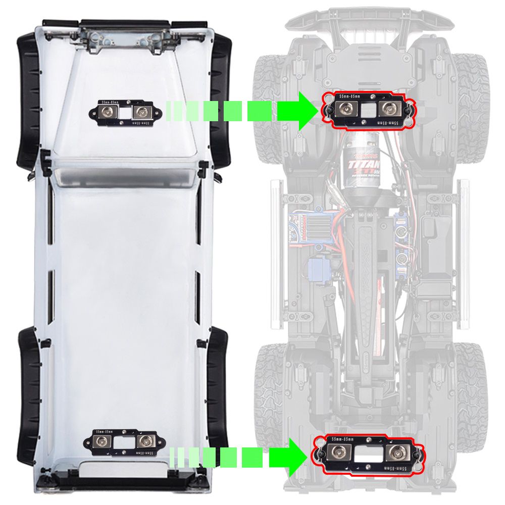 Adjustable Magnetic Body Post Mount for Rock Crawlers