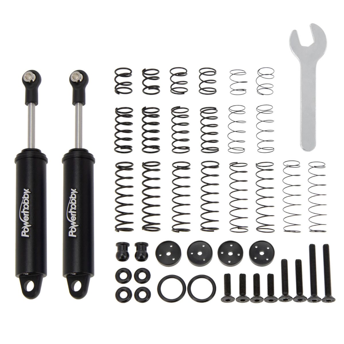 Internal Spring Shocks Promatics Two Stage 100mm Internal Spring Shocks, Black, 2 Shocks ...