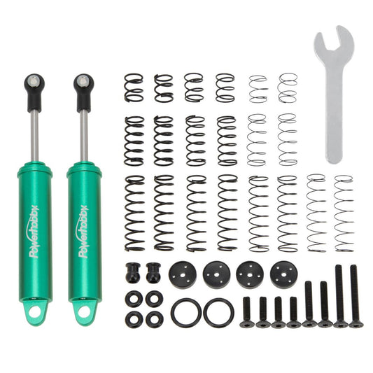 Promatics Two Stage 100mm Internal Spring Shocks, Green, 2 Shocks