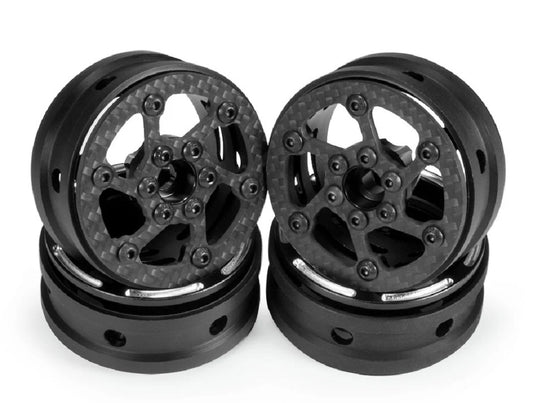 1.9" Carbon Fiber Lightweight Beadlock Wheels (x4)