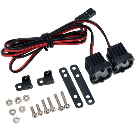 2 Single LED Lights Headlights Spotlight for 1/10 1/8
