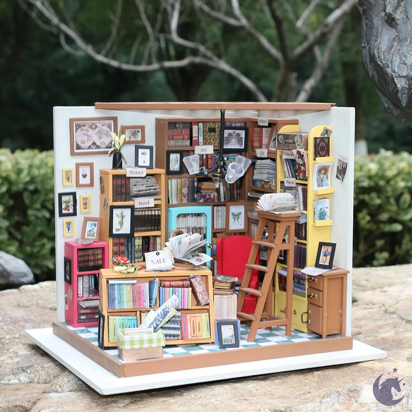Sam's Study | Robotime DG102 DIY 1:24 Dollhouse Miniatures Kit