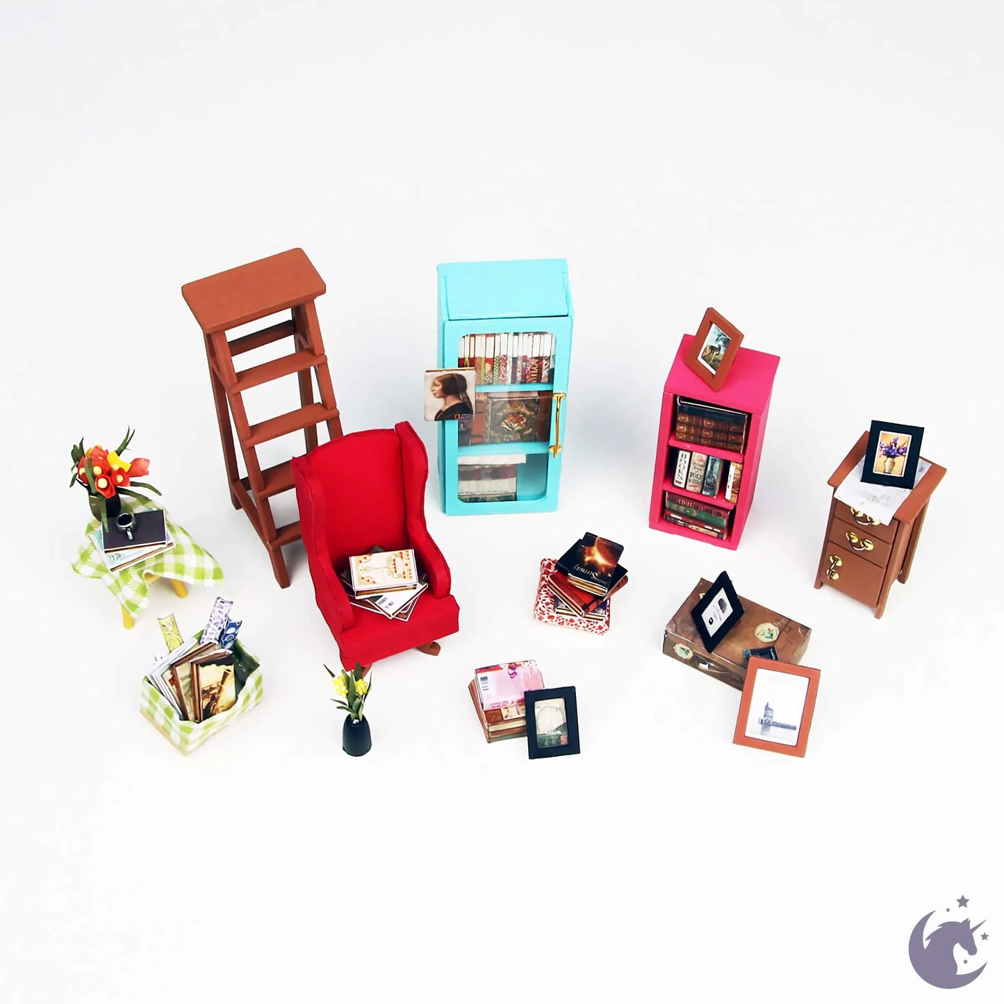 Sam's Study | Robotime DG102 DIY 1:24 Dollhouse Miniatures Kit