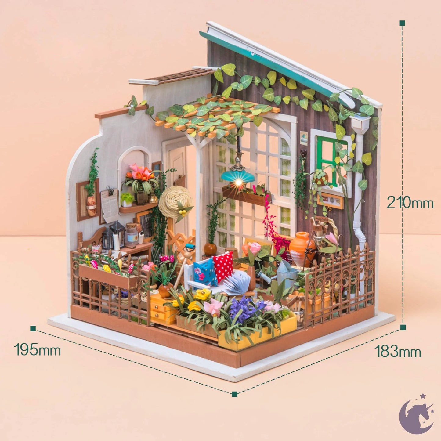 Miller's Garden | Robotime DG108 DIY 1:24 Dollhouse Miniatures Kit