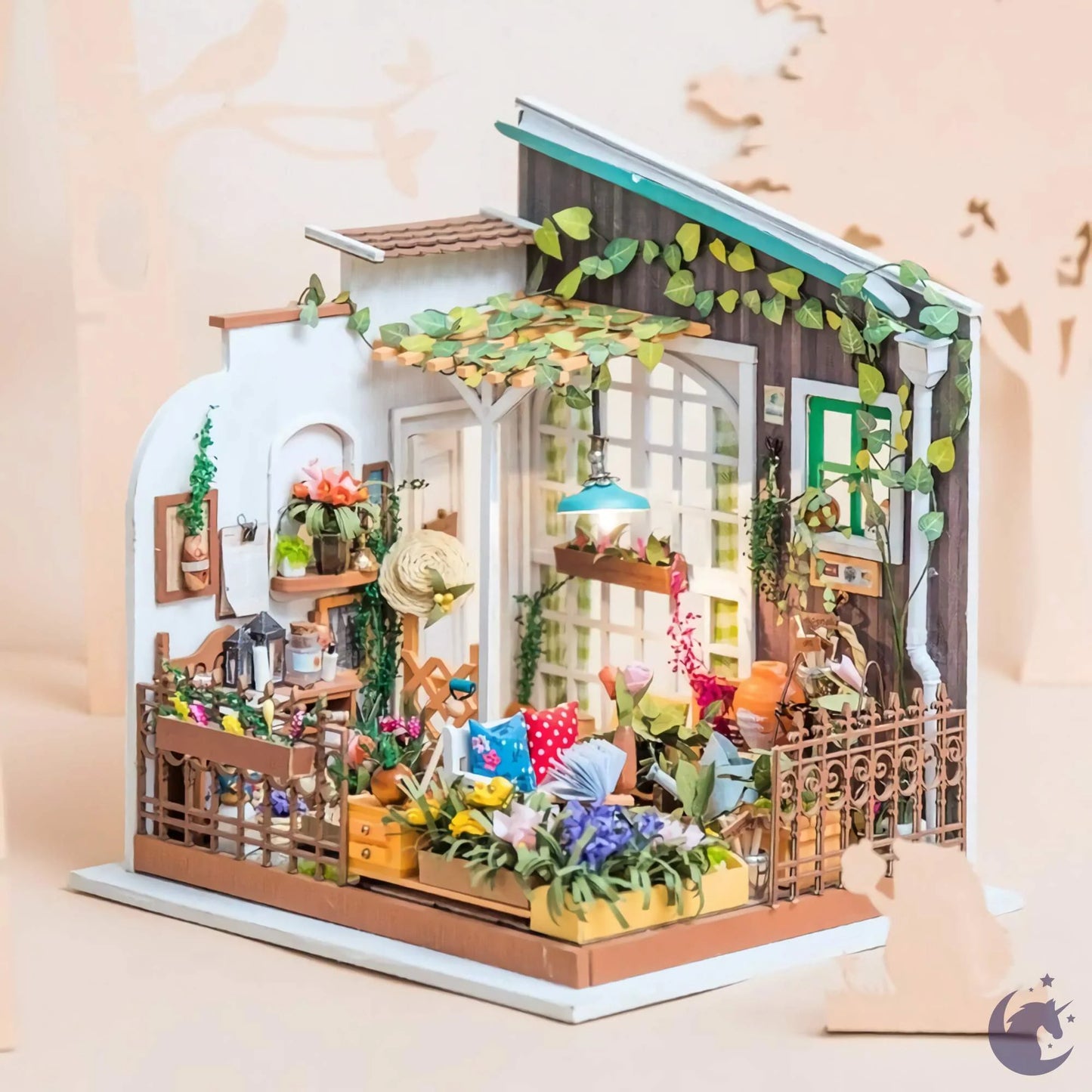 Miller's Garden | Robotime DG108 DIY 1:24 Dollhouse Miniatures Kit