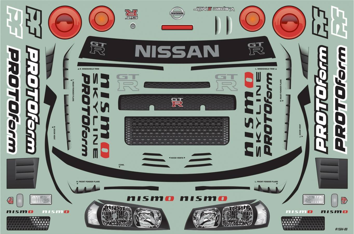 1/7 2002 Nissan Skyline GT-R R34 Clear Body Infraction