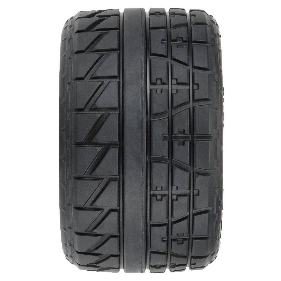 3.8" Menace BELTED Tires on Black Rem Hex Wheels (x2)