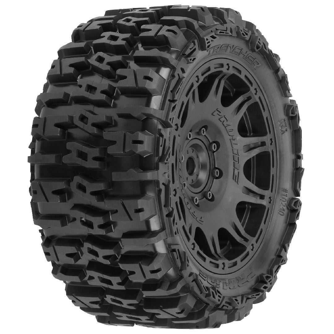 Trencher F/R 5.7” Tires Mounted 24mm Black Raid 8x48 Hex (x2)