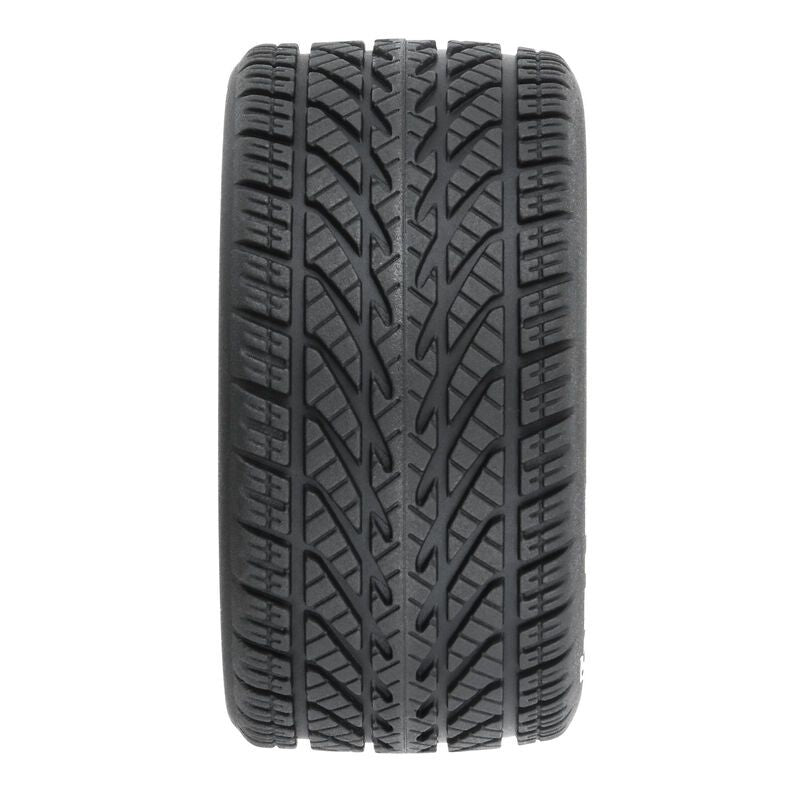 Goodyear Eagle Rain Tire F/R MTD Gray for Losi NASCAR Racecar (x4