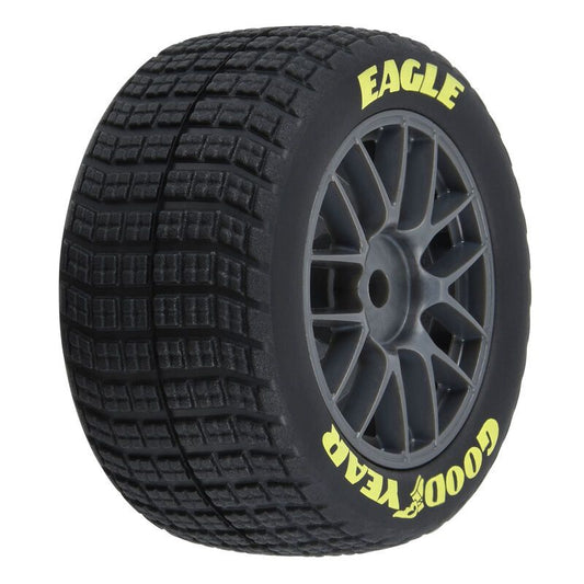 Goodyear Eagle Dirt Tire F/R MTD Grey for Losi NASCAR Racecar (x4)