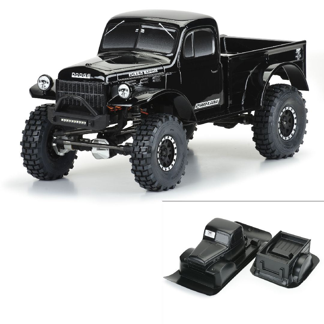 1/10 1946 Dodge Power Wagon Black Body 12.3" (313mm)