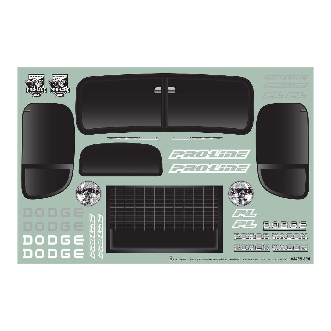 1/10 1946 Dodge Power Wagon Black Body 12.3" (313mm)