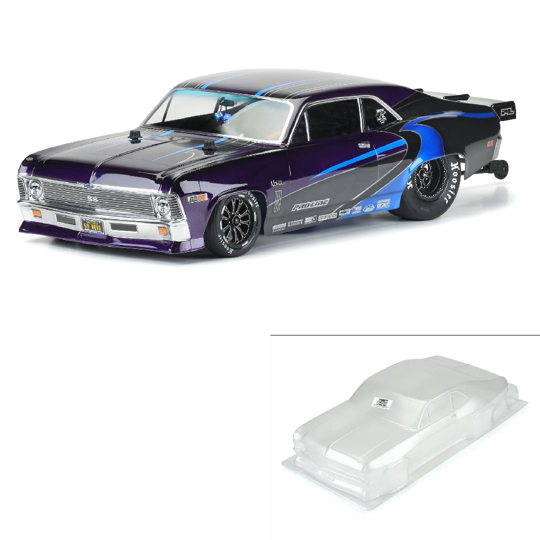 1969 Chevrolet Nova CLEAR Body Slash 2wd Drag Car